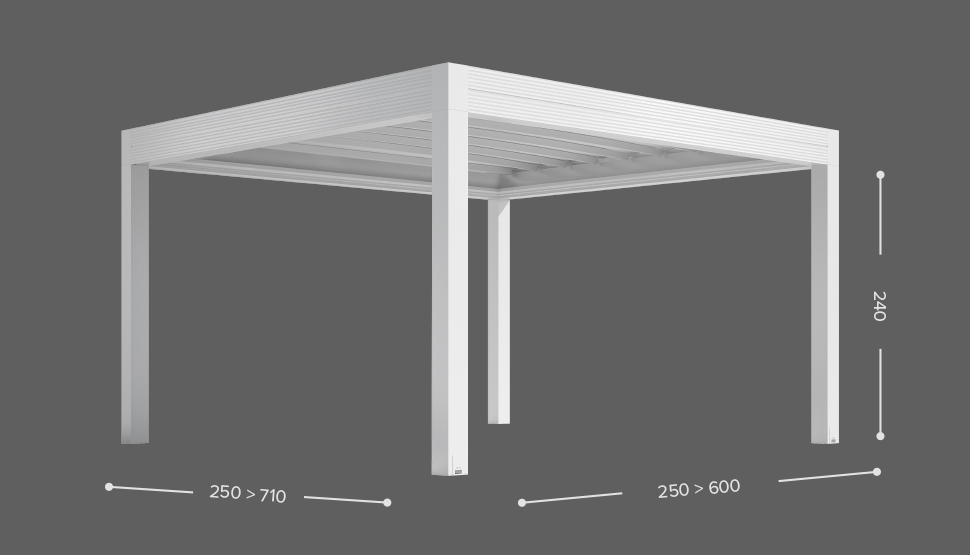 ZENIT ISOLA - Samostoječa izvedba - 4 stebri