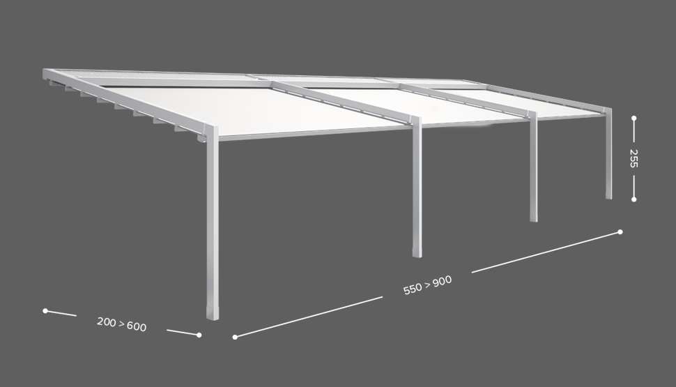 LUCE - Stenska izvedba / 3 modulna
