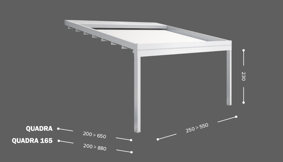 QUADRA - Stenska izvedba / 1 modulna