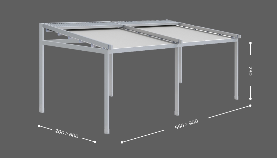 VIVA PAVILION - Samostoječa - 2 modulna